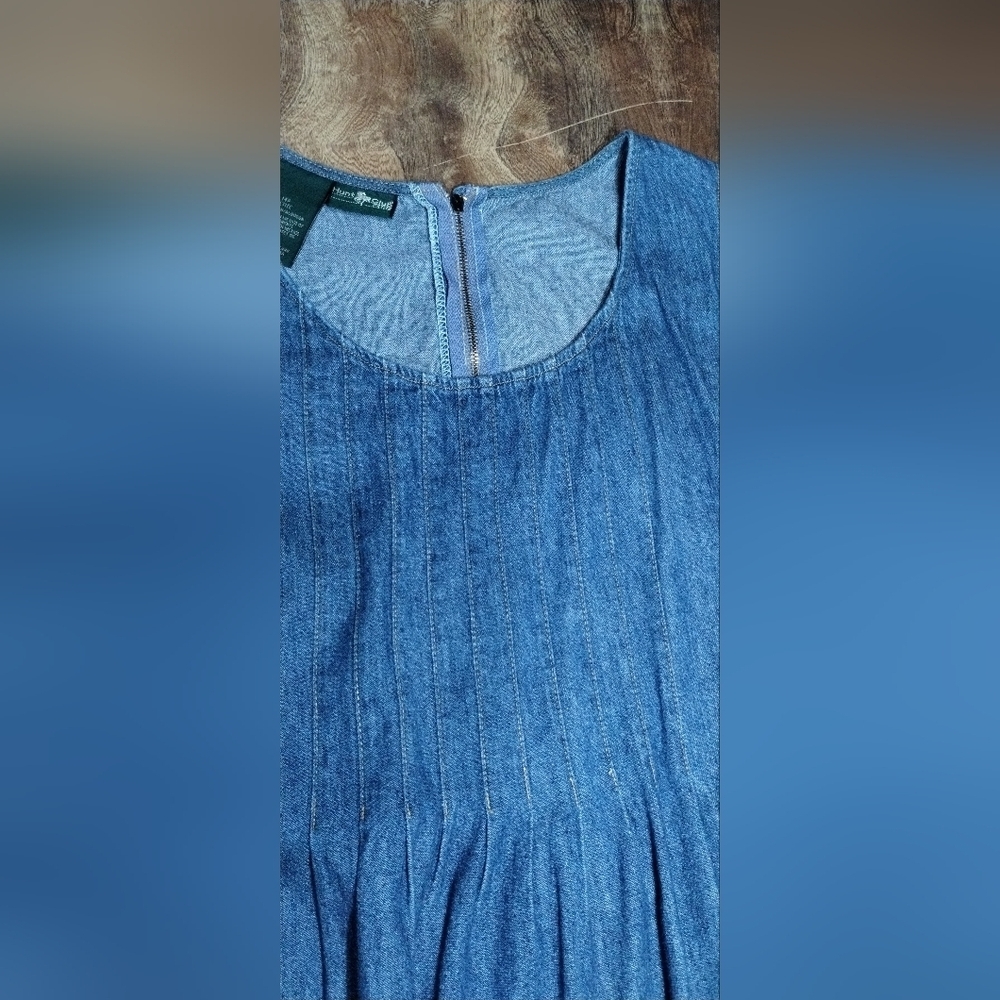 Hunt Club Denim Blue Midi Dress (14P) - Picture 5 of 7